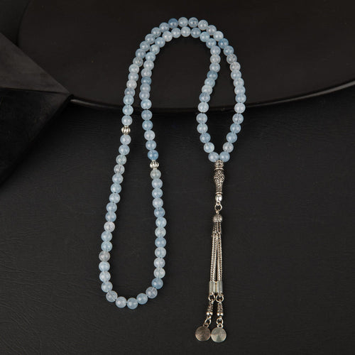 Aquamarine Natural Stone Rosary 99 - 6mm