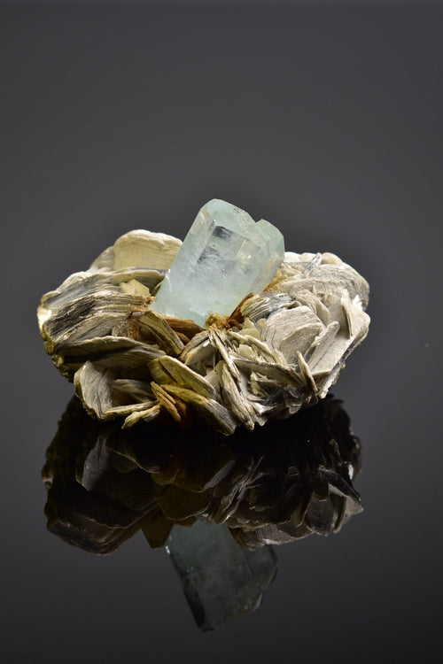 Aquamarine - Muscovite Natural Stone Collectible Piece