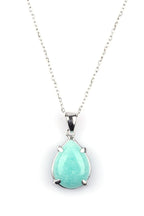 Amazonite Natural Stone 925 Sterling Silver Necklace