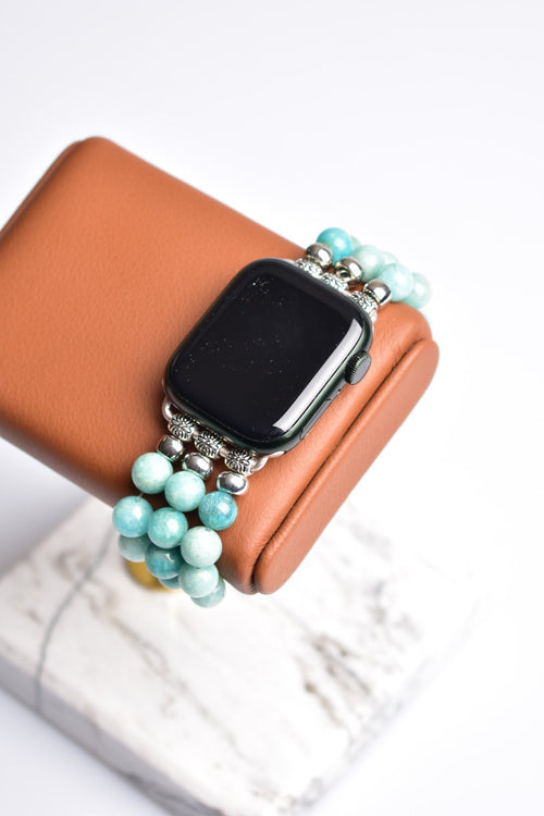 Amazonite Natural Stone Apple Watch Band 38 - 41 Mm 