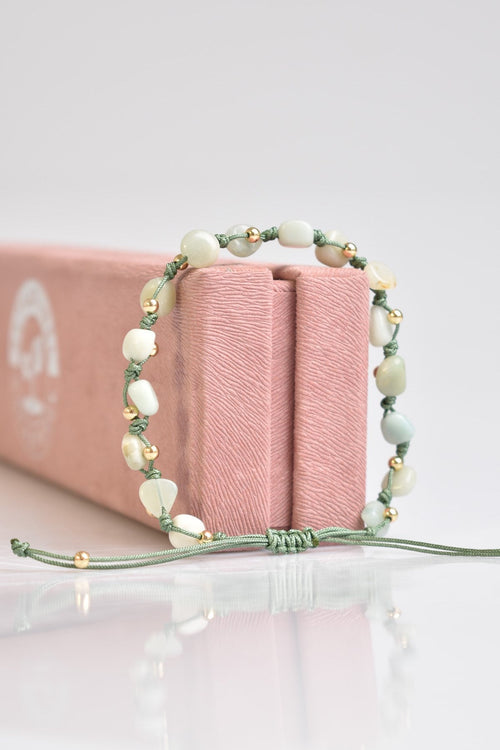 Amazonite Natural Stone Macrame Bracelet