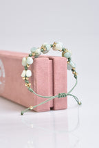 Amazonite Natural Stone Triple Macrame Bracelet