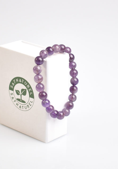 Amethyst Natural Stone Bracelet 8 mm