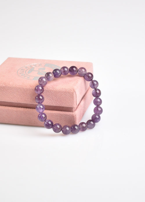 Amethyst Natural Stone Bracelet 8 mm