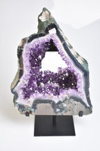 Amethyst Natural Stone Stand Mirrored Raw Piece