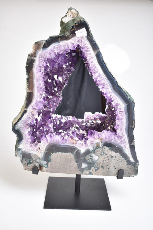 Amethyst Natural Stone Stand Mirrored Raw Piece