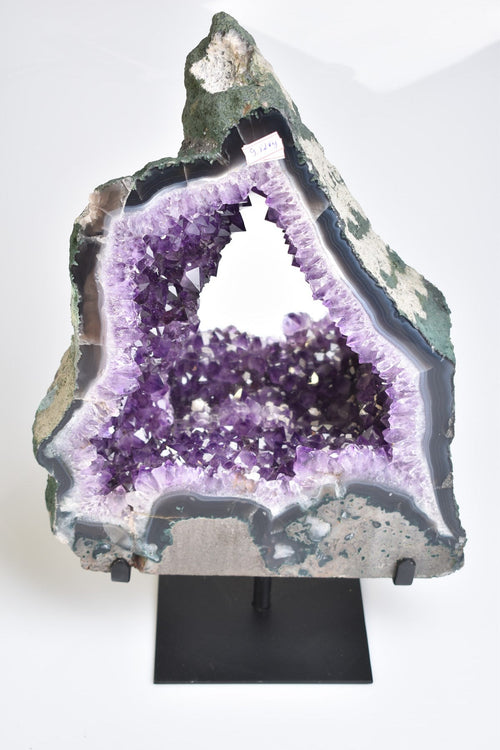 Amethyst Natural Stone Stand Mirrored Raw Piece