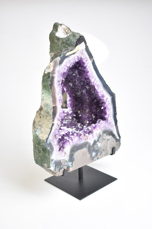 Amethyst Natural Stone Stand Mirrored Raw Piece