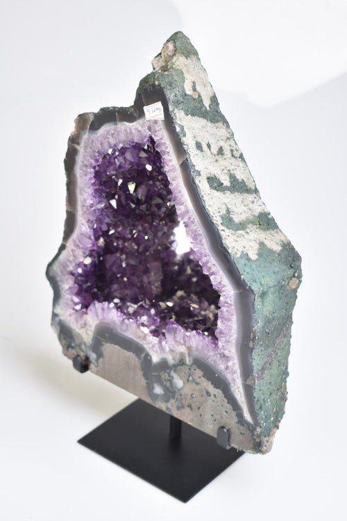 Amethyst Natural Stone Stand Mirrored Raw Piece