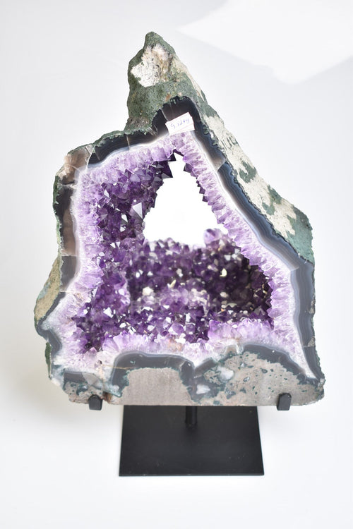 Amethyst Natural Stone Stand Mirrored Raw Piece