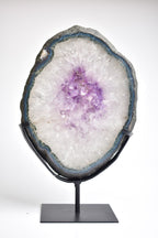 Amethyst Natural Stone Stand Geode