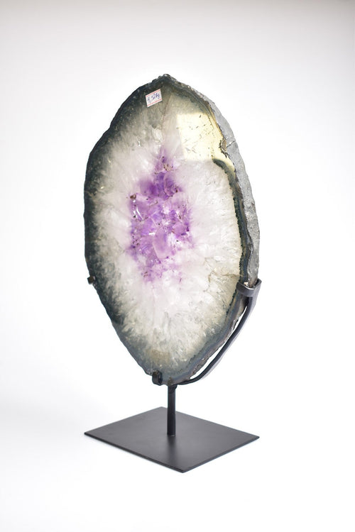 Amethyst Natural Stone Stand Geode