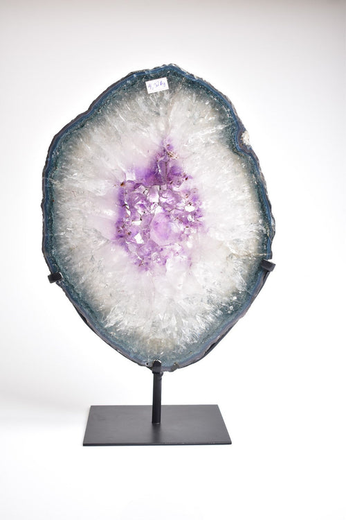 Amethyst Natural Stone Stand Geode