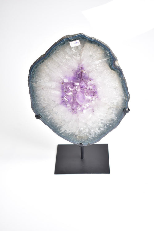 Amethyst Natural Stone Stand Geode