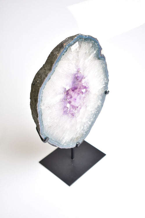 Amethyst Natural Stone Stand Geode