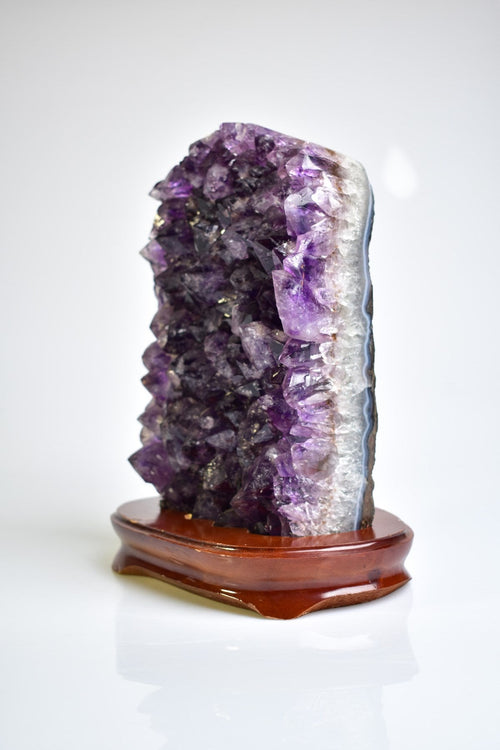 Amethyst Natural Stone Stand Geode