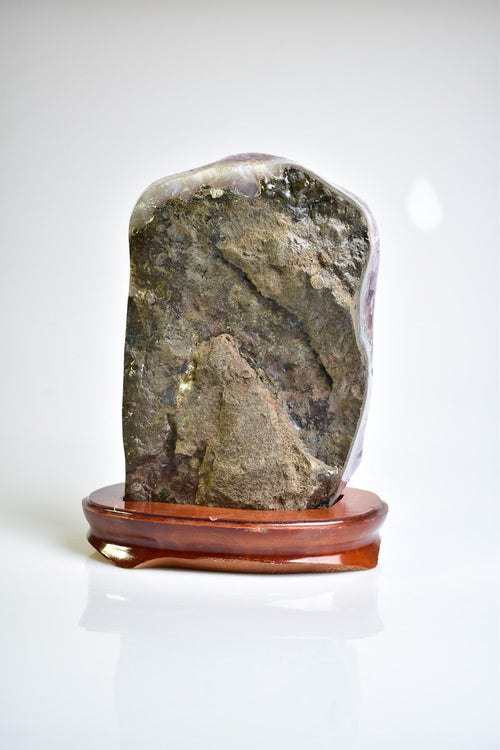 Amethyst Natural Stone Stand Geode