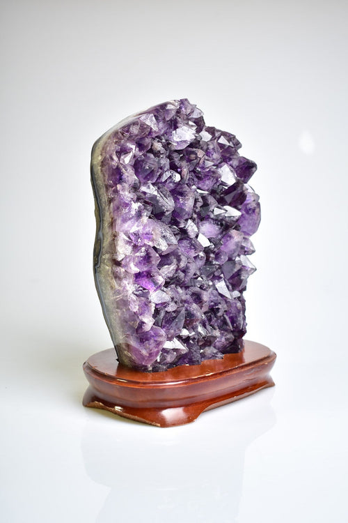 Amethyst Natural Stone Stand Geode