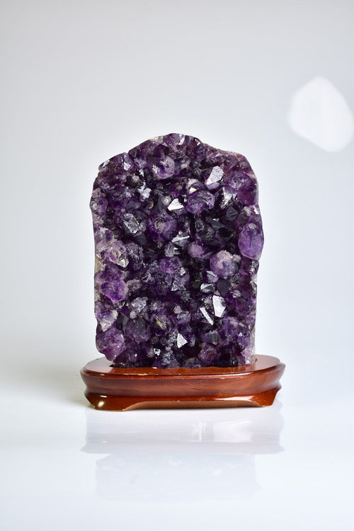 Amethyst Natural Stone Stand Geode