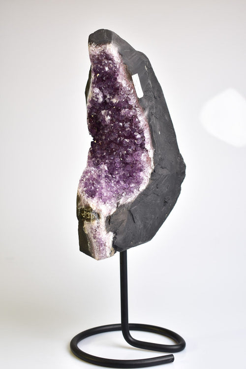 Amethyst Natural Stone Stand Geode