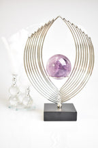 Amethyst Natural Stone Stand Globe