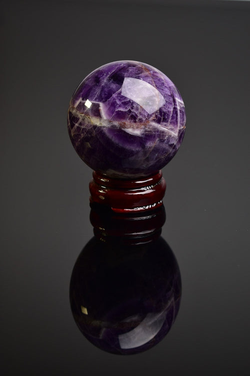 Amethyst Natural Stone Stand Globe