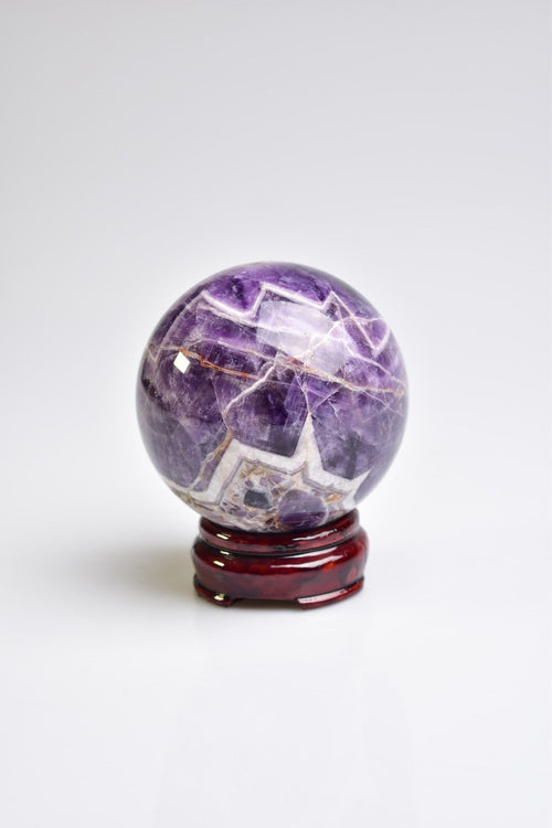 Amethyst Natural Stone Stand Globe