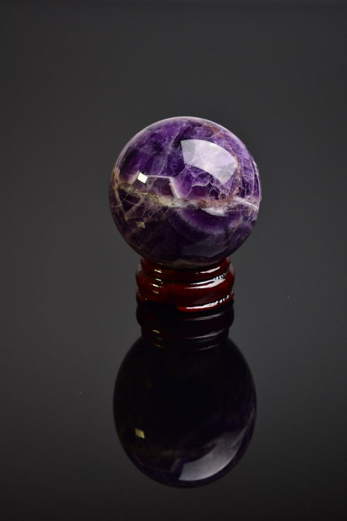 Amethyst Natural Stone Stand Globe