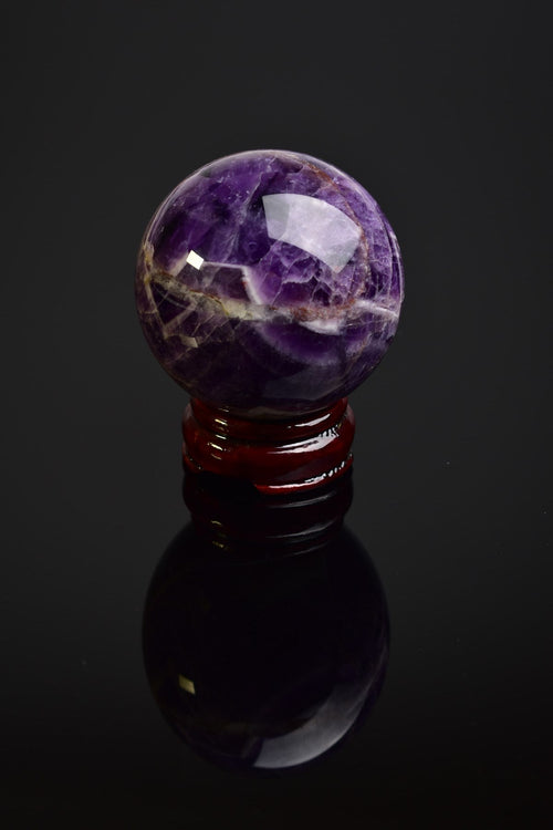 Amethyst Natural Stone Stand Globe