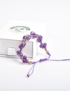 Amethyst Triple Macrame Special Design Bracelet