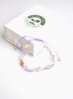 Ametrine Single Row Macrame Design Bracelet