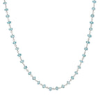 Apatite Natural Stone 925 Carat Gold Plated Silver Necklace