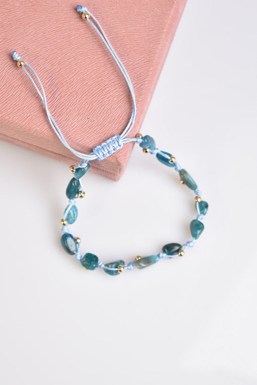 Apatite Natural Stone Macrame Bracelet