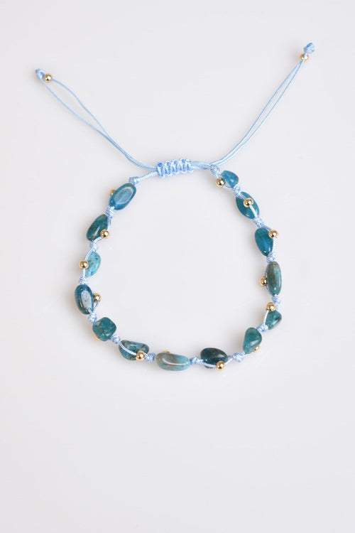 Apatite Natural Stone Macrame Bracelet