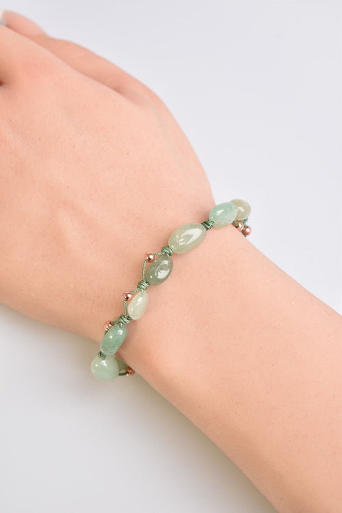 Aventurine Natural Stone Macrame Bracelet