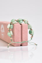 Aventurine Natural Stone Triple Macrame Bracelet