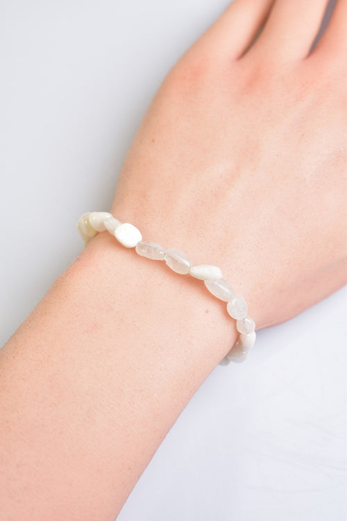 Moonstone Natural Stone Macrame Bracelet