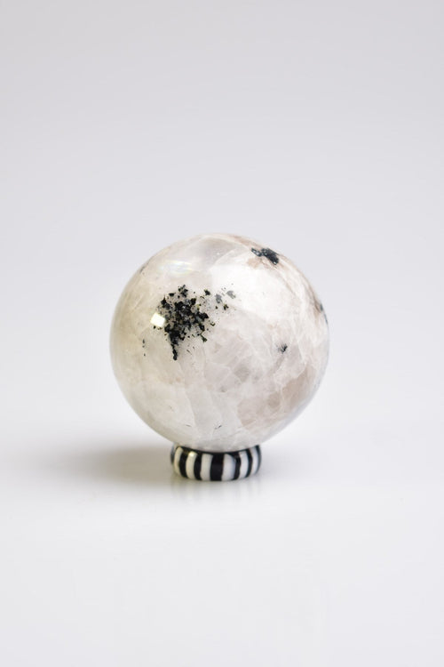 Moonstone Natural Stone Stand Globe