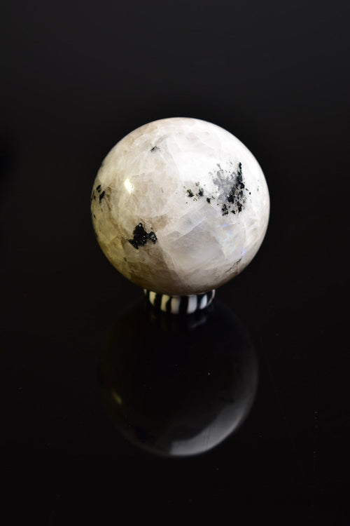 Moonstone Natural Stone Stand Globe