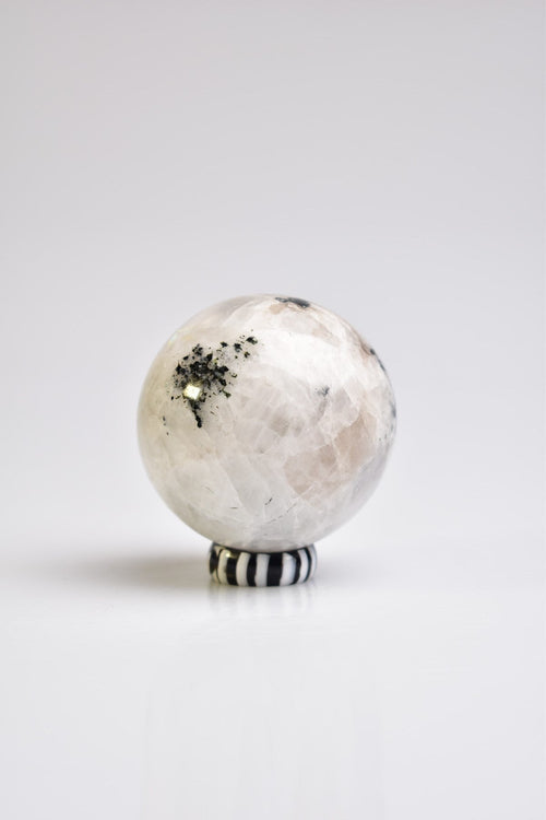 Moonstone Natural Stone Stand Globe