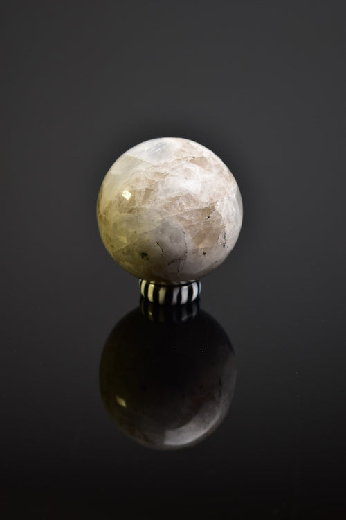 Moonstone Natural Stone Stand Globe