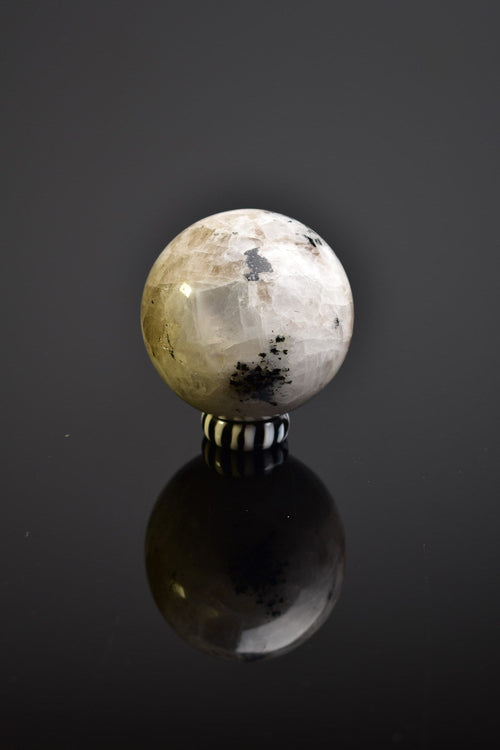 Moonstone Natural Stone Stand Globe