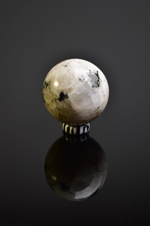 Moonstone Natural Stone Stand Globe