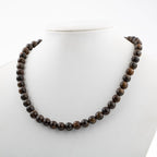 Bronzite 8 mm Series Natural Stone Necklace