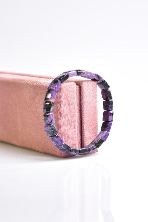 Charoite Natural Stone Special Cut Bracelet