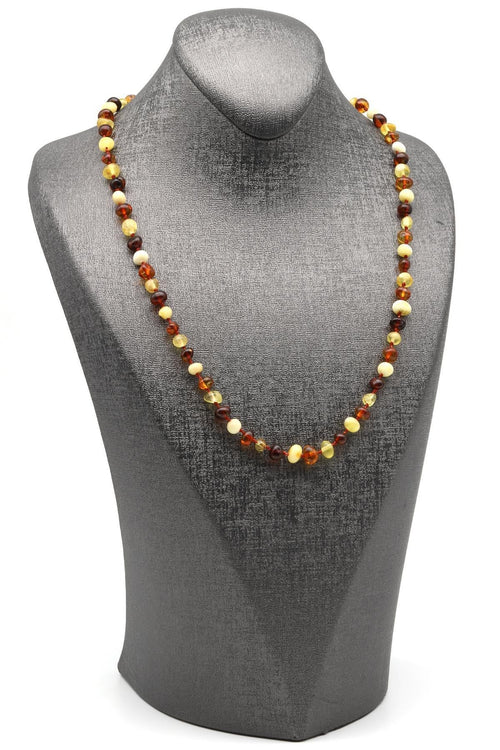 Drop Amber Necklace Lithuanian Certified – 48 cm