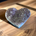 Natural Amethyst Heart Piece