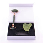 Natural Stone Jade Heart Roler Gua Sha Massage Set AAAA Quality First Class