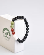 Palestinian Themed Natural Stone 8 mm Bracelet (Jade-Agate-Obsidian-Moonstone)