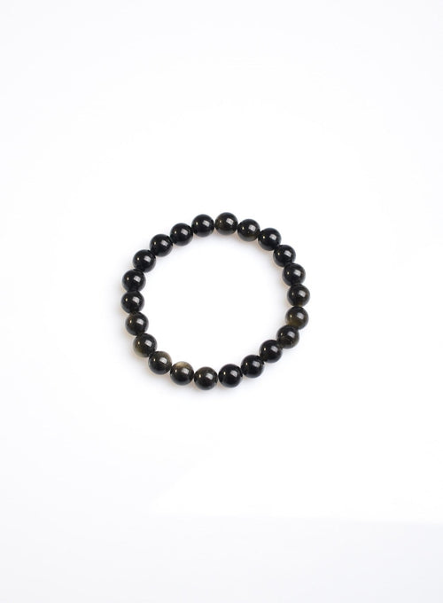 Golden Obsidian Natural Stone Bracelet 8 mm